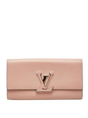 Louis Vuitton Portefeuille Capucines Wallet Magnolia Pink Taurillon Leather